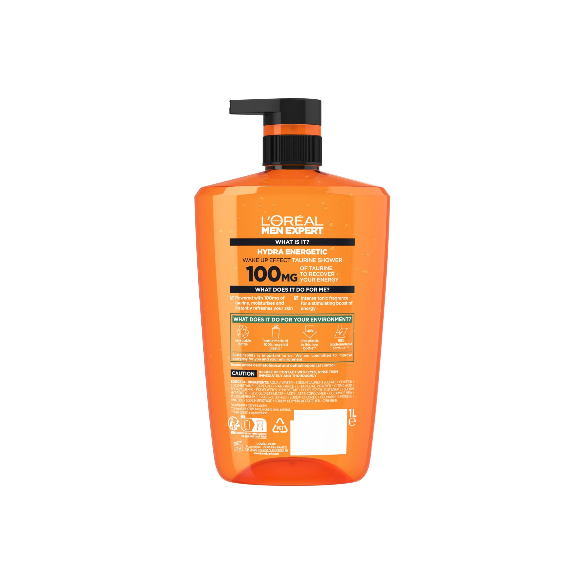 L'Oréal Hydra Energetic shower gel 1L, UK version