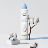 Dove Advanced Care Fresh Cotton antiperspirant aerosol spray 200ml, imported from the UK
