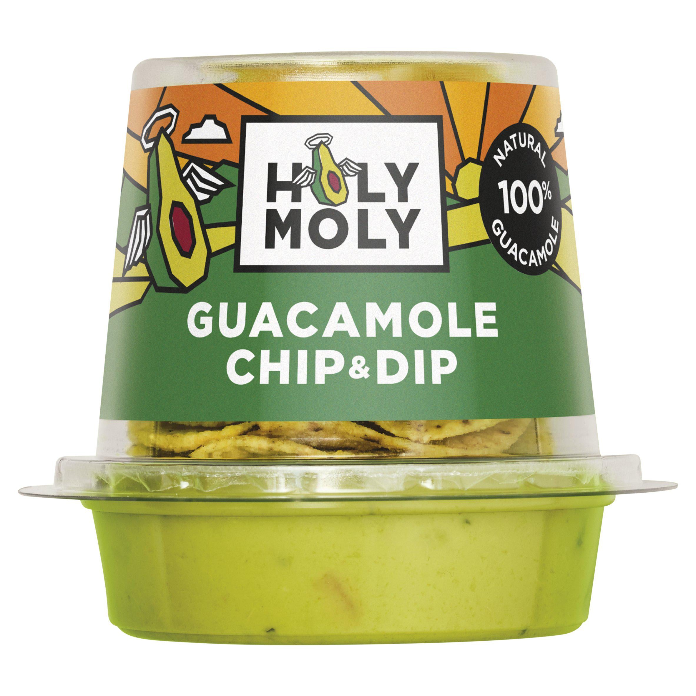 Holy Moly guacamole chip and dip 76g - British product