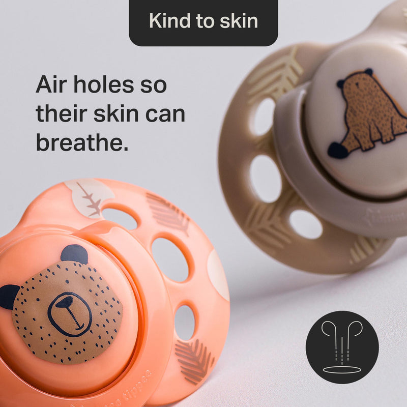 Tommee Tippee Fun Style soothers 2-pack 18-36m, imported from the UK