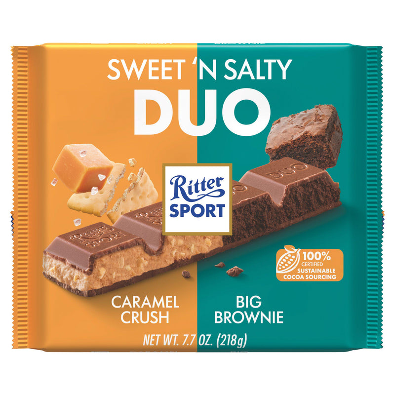 Ritter Sport Sweet N Salty chocolate bar 218g, imported from the UK