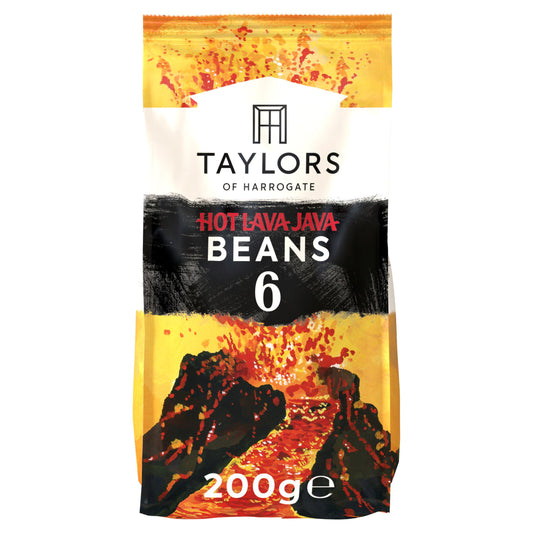 Taylors of Harrogate Hot Lava Java Beans Roast Coffee 200g GOODS Sainsburys   