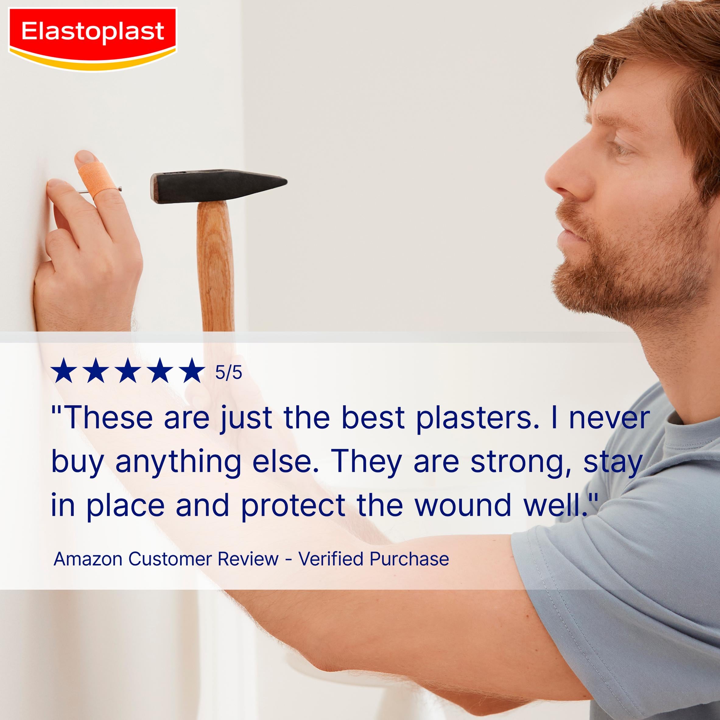 Elastoplast Extra Tough waterproof plasters x12 - British product