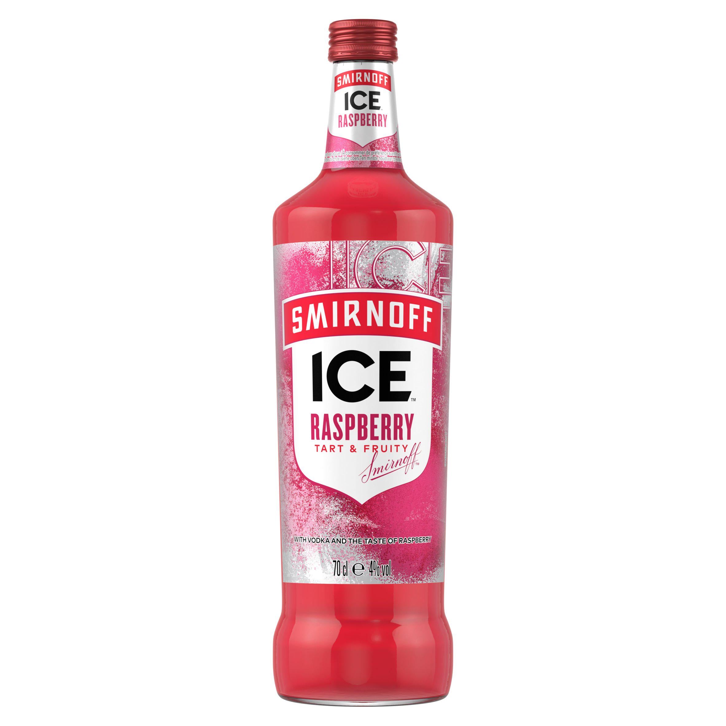 Smirnoff Ice Raspberry ready-to-drink vodka premix 700ml (British brand)