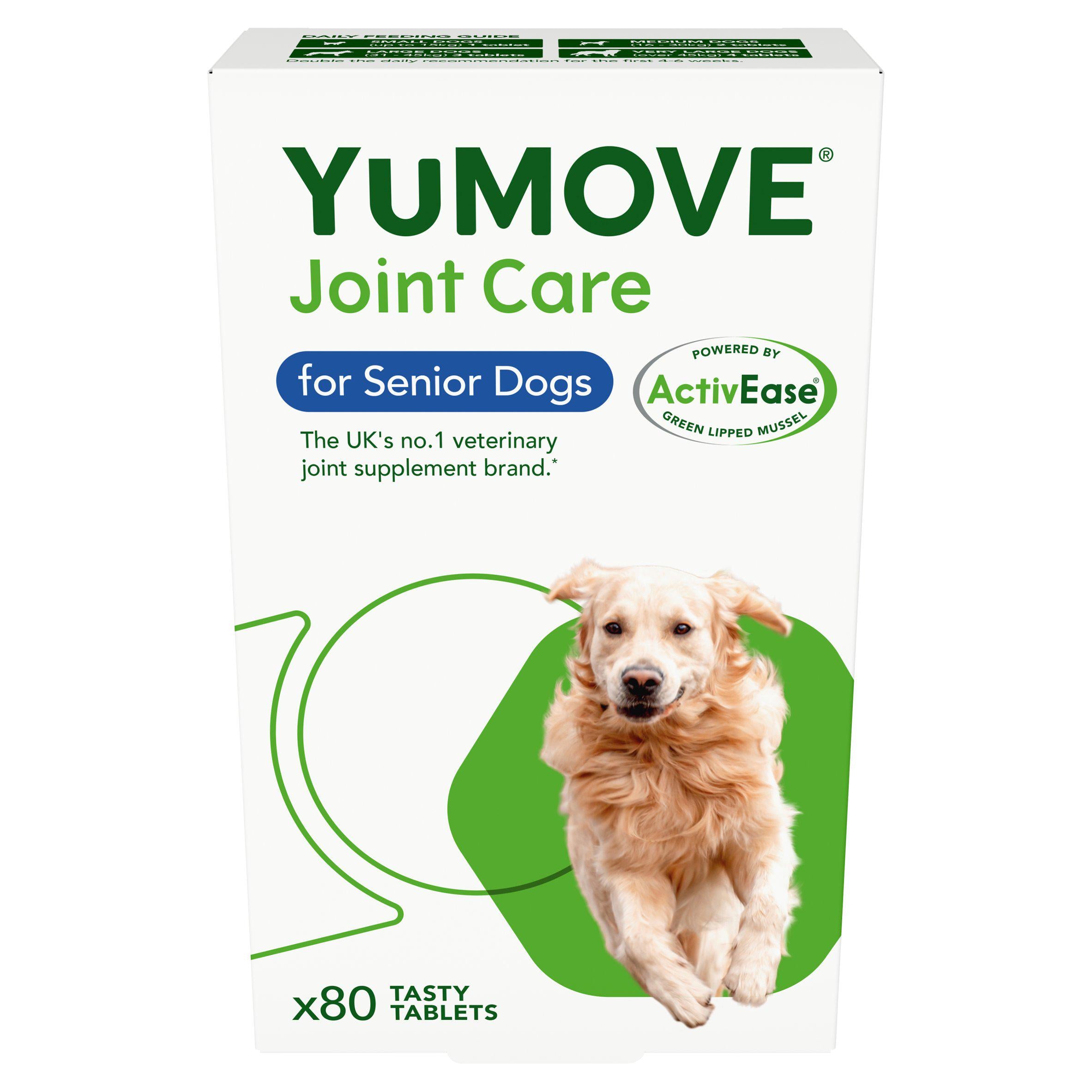 YuMOVE joint care tablets for senior dogs 80 tablets - British product