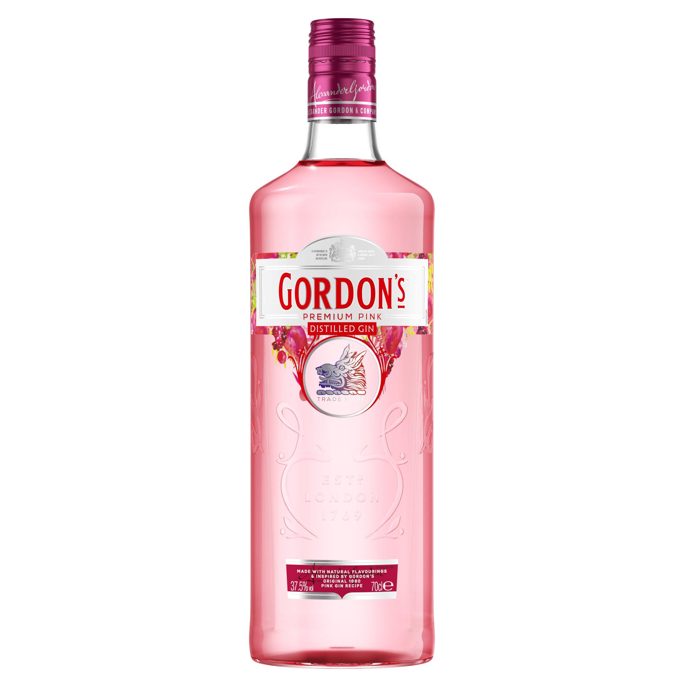 Gordon's Premium Pink gin 70cl, imported from the UK