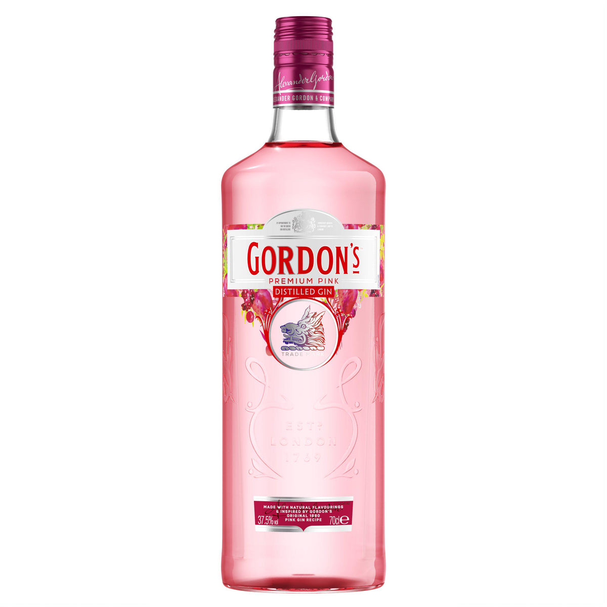 Gordon's Premium Pink gin 70cl, imported from the UK