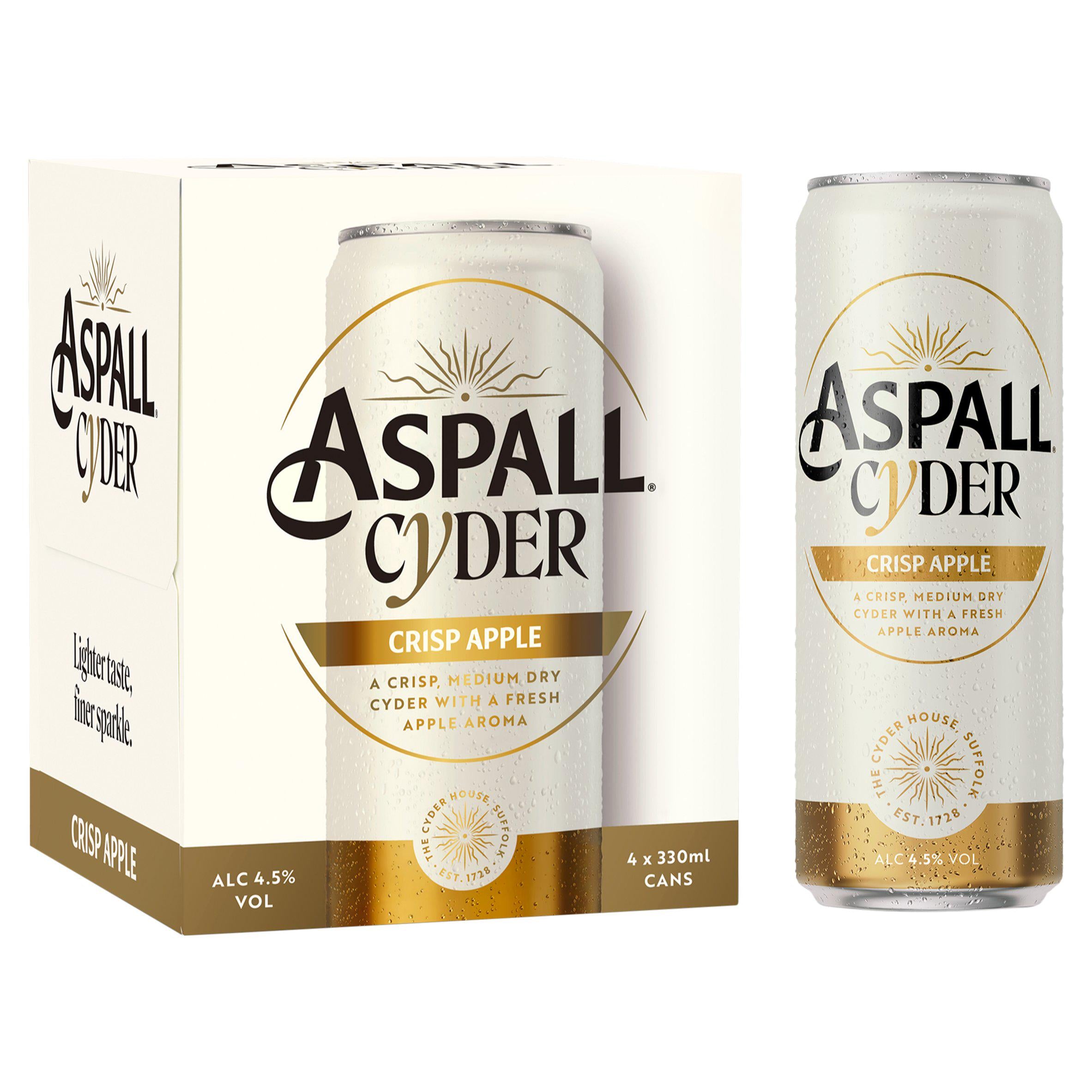 Aspall Crisp Apple Cyder 4x330ml - British product