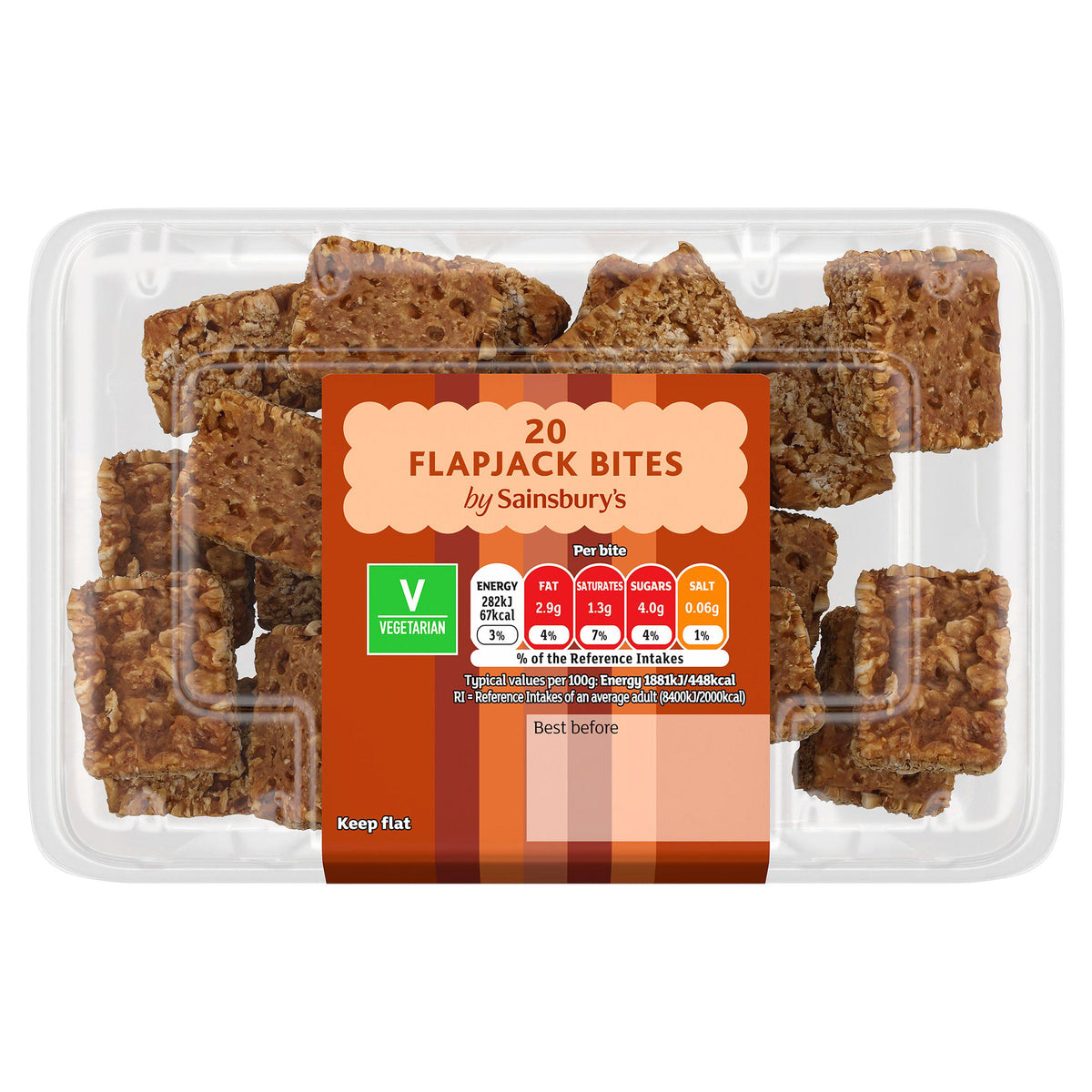 Sainsbury's mini flapjack bites 240g pack (British brand)