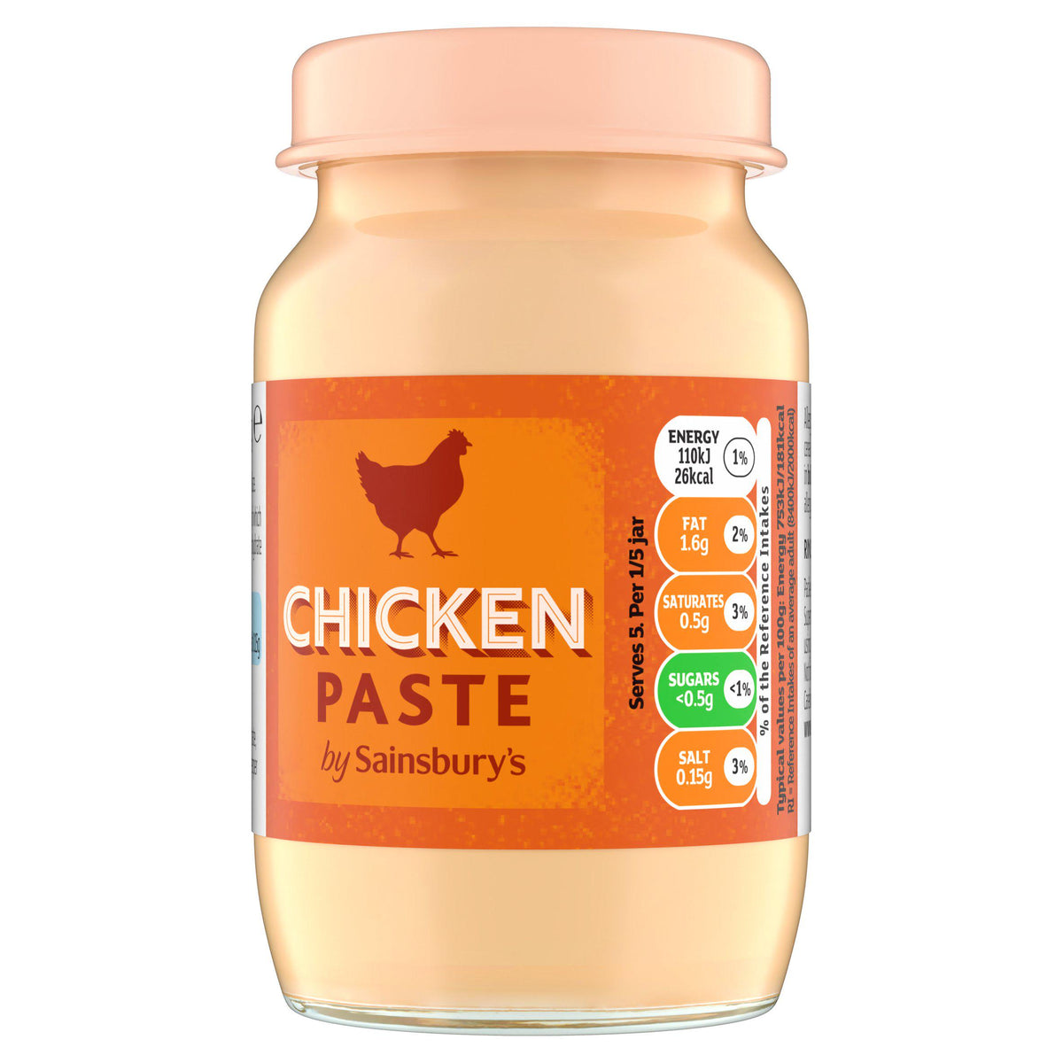 Sainsbury's chicken paste 73g (British brand)