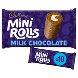 Cadbury chocolate mini roll cakes 10 pack, imported from the UK