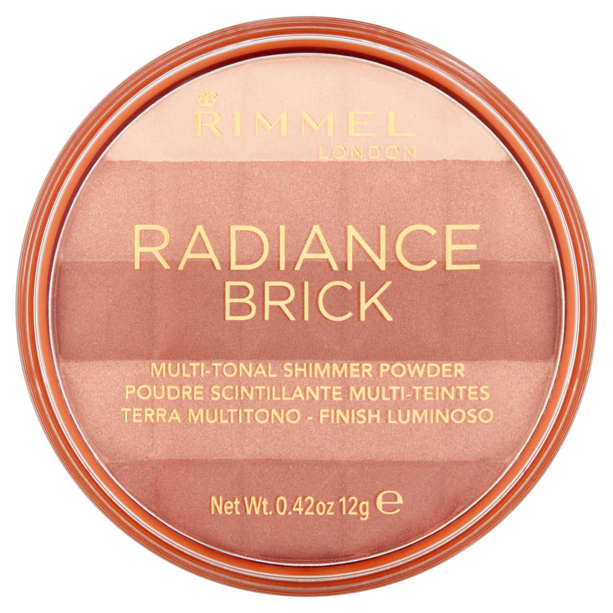 Rimmel London Radiance Brick bronzing powder 002 Medium 12g (British brand)
