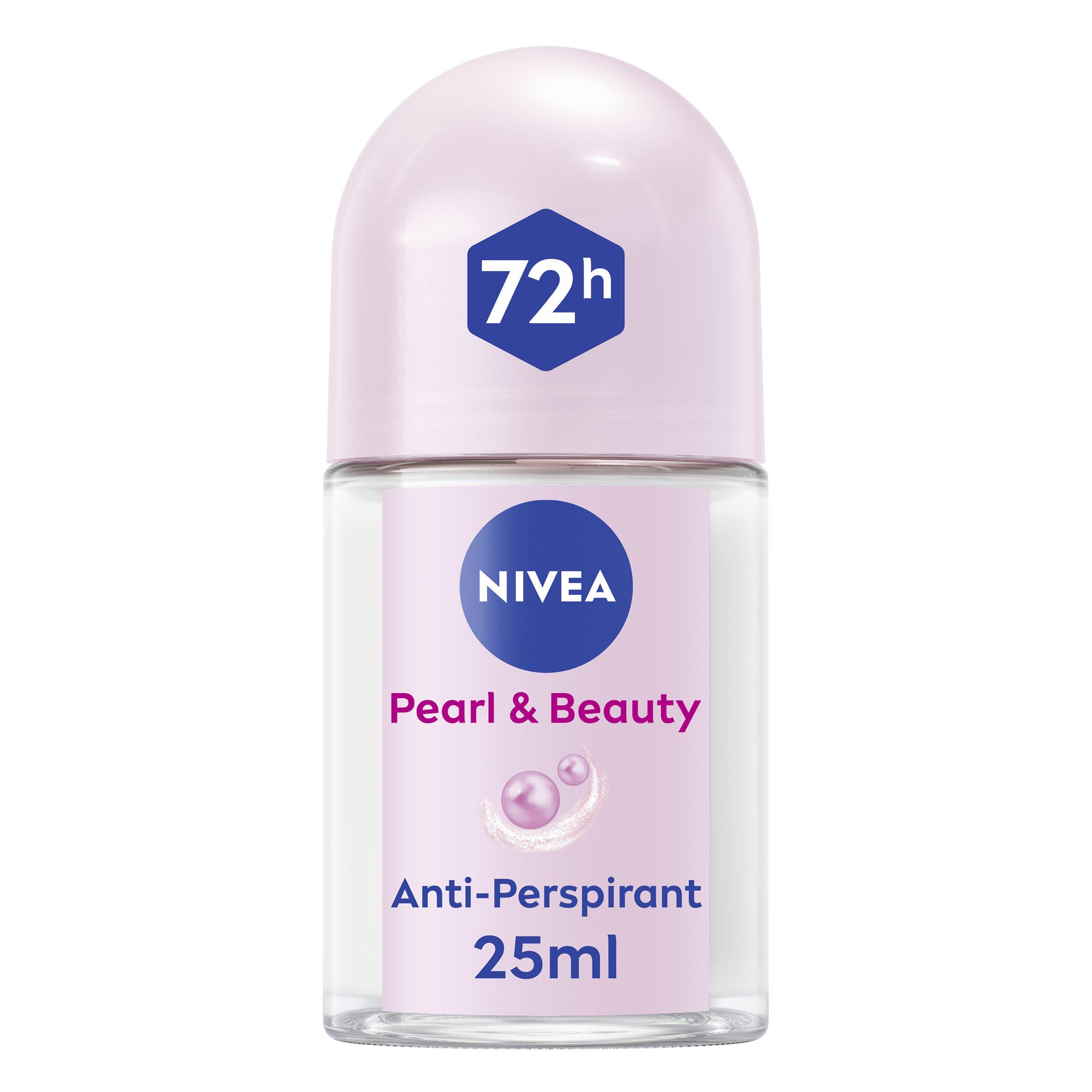 Nivea anti-perspirant deodorant roll-on Pearl & Beauty 25ml, imported from the UK
