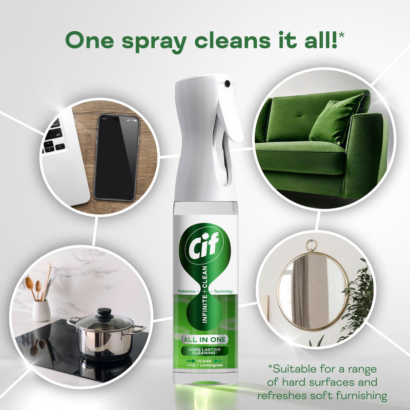 Cif Infinite Clean cleaner reload lime and lemongrass 280ml - British product
