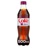 Diet Coke cherry cola 500ml bottle (British brand)