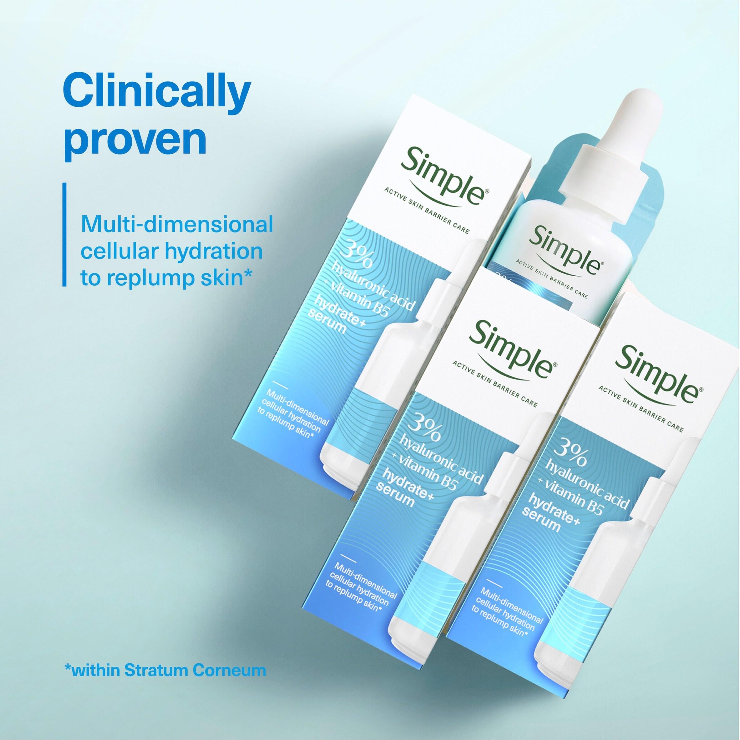 Simple Hydrate+ serum 30ml, imported from the UK