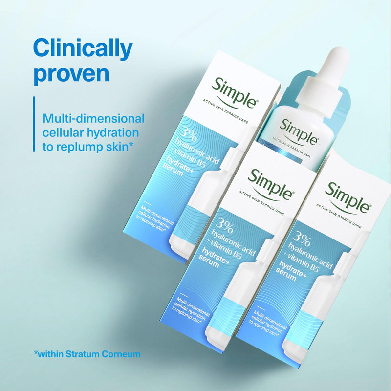 Simple Hydrate+ serum 30ml, imported from the UK