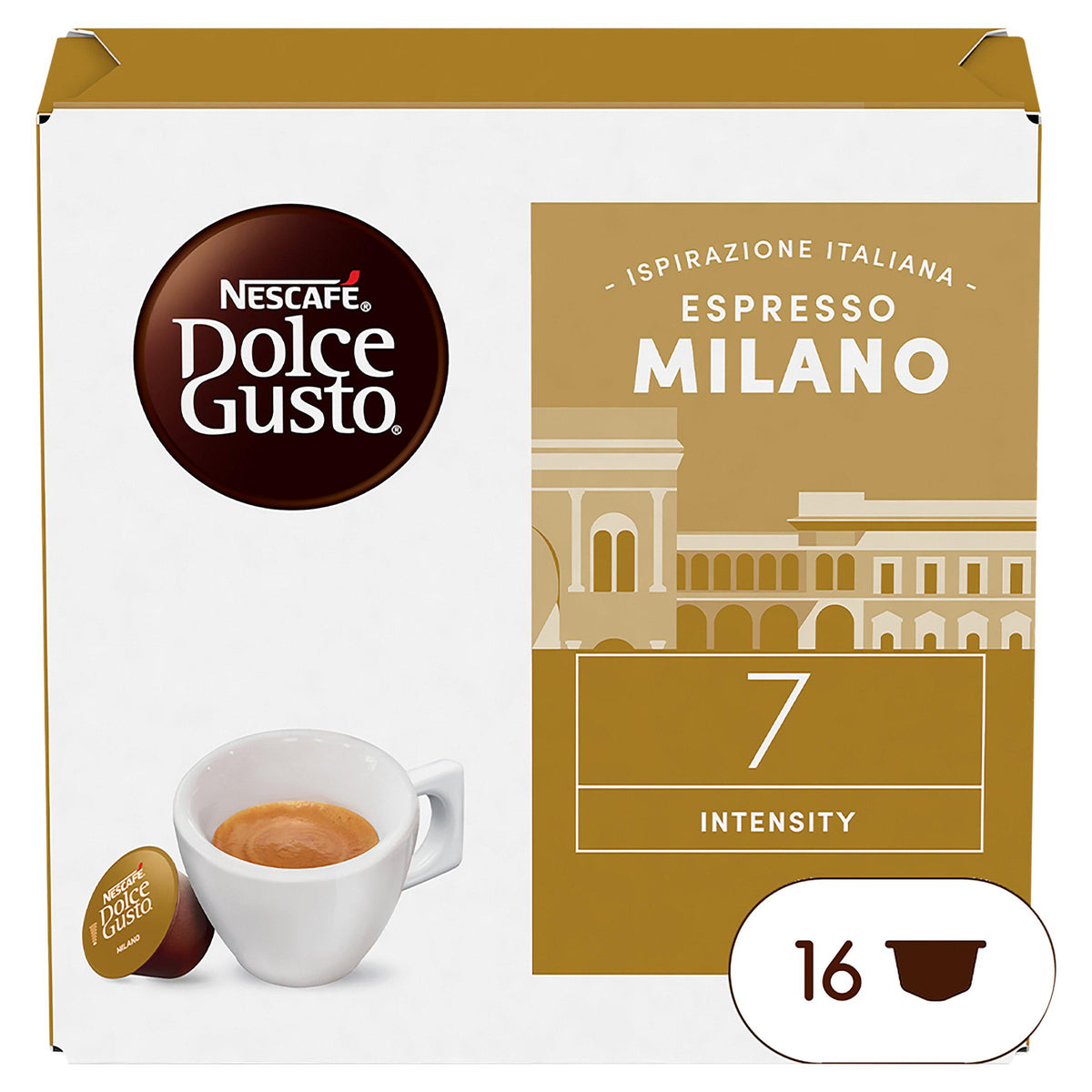 Nescafé Dolce Gusto Espresso Milano coffee pods 99.2g - British product