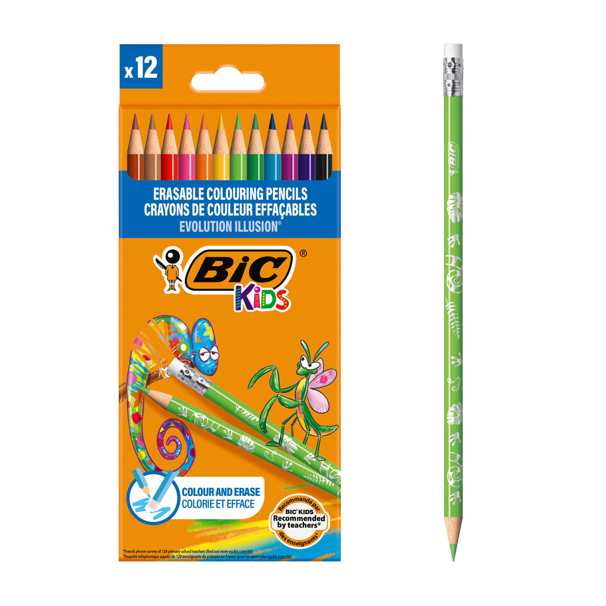 Bic Evolution Illusion colouring pencils 12 pack - British product