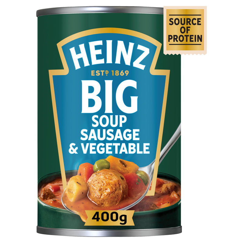 Heinz chunky sausage and vegetable soup 400g - British product