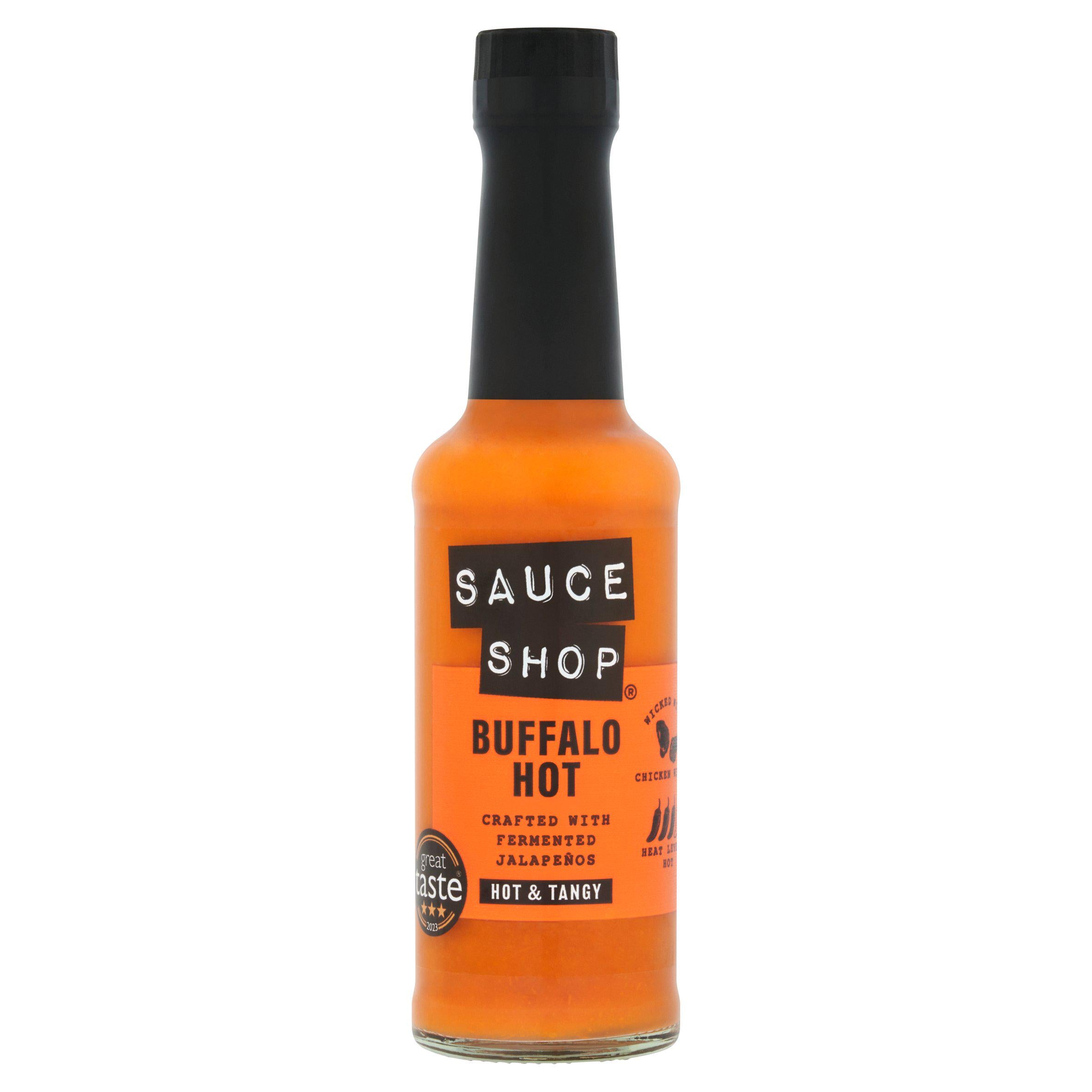 Sauce Shop buffalo hot sauce 160ml bottle, UK version