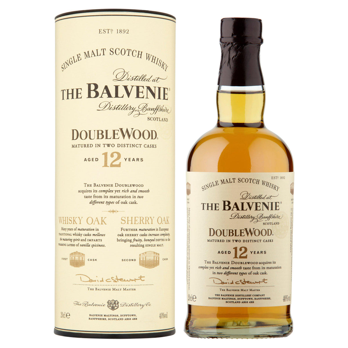 Balvenie 12 Year Old Single Malt Whisky 20cl (British brand)