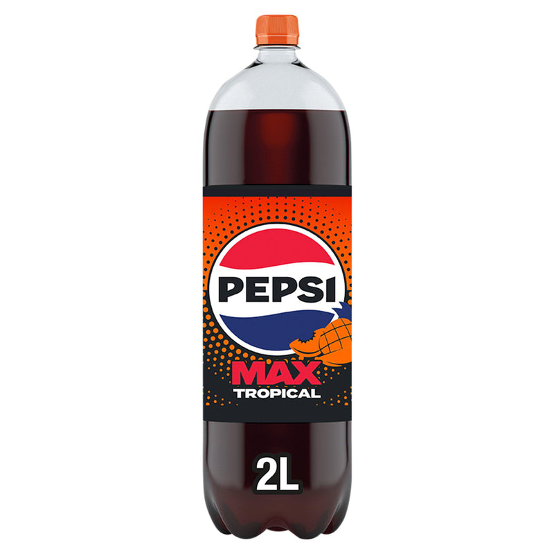 Pepsi Max Tropical soft drink 2L, UK version