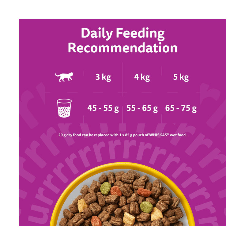 Whiskas dry cat food senior chicken 1.9kg, UK version