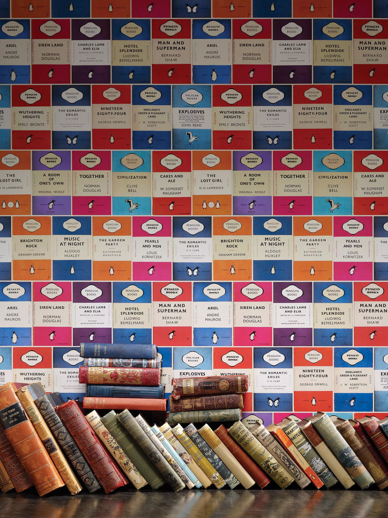 Osborne & Little Penguin Library wallpaper 10m x 52cm (British brand)