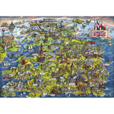 Gibsons Beautiful Britain UK Map jigsaw puzzle 1000 pieces, UK version