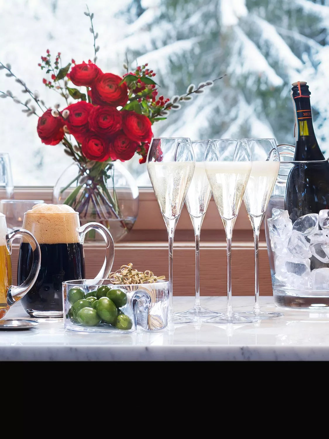 LSA International prosecco glasses set of 2 250ml - British product