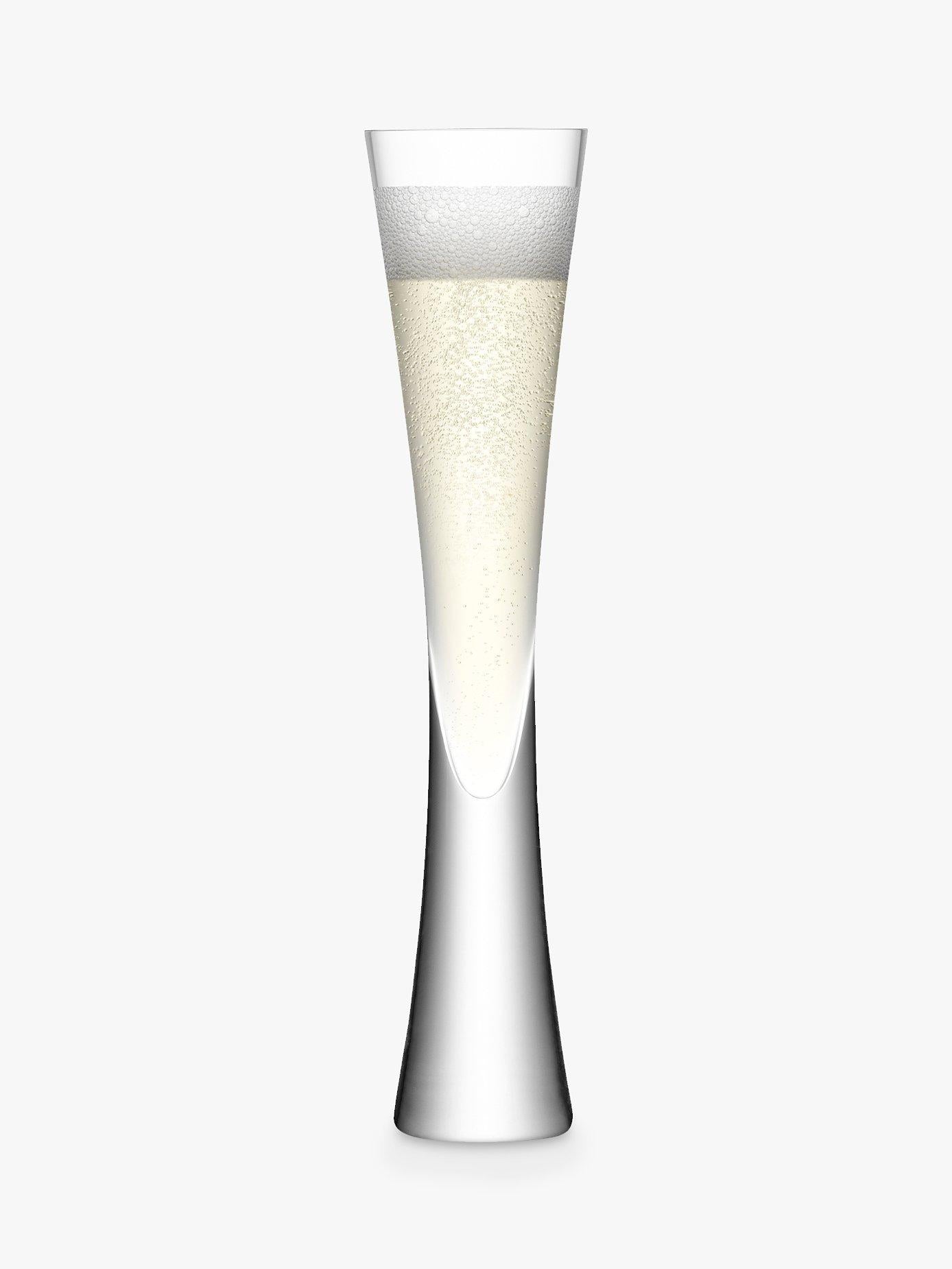 LSA International Moya champagne flutes and bucket set 12 pieces (British brand)