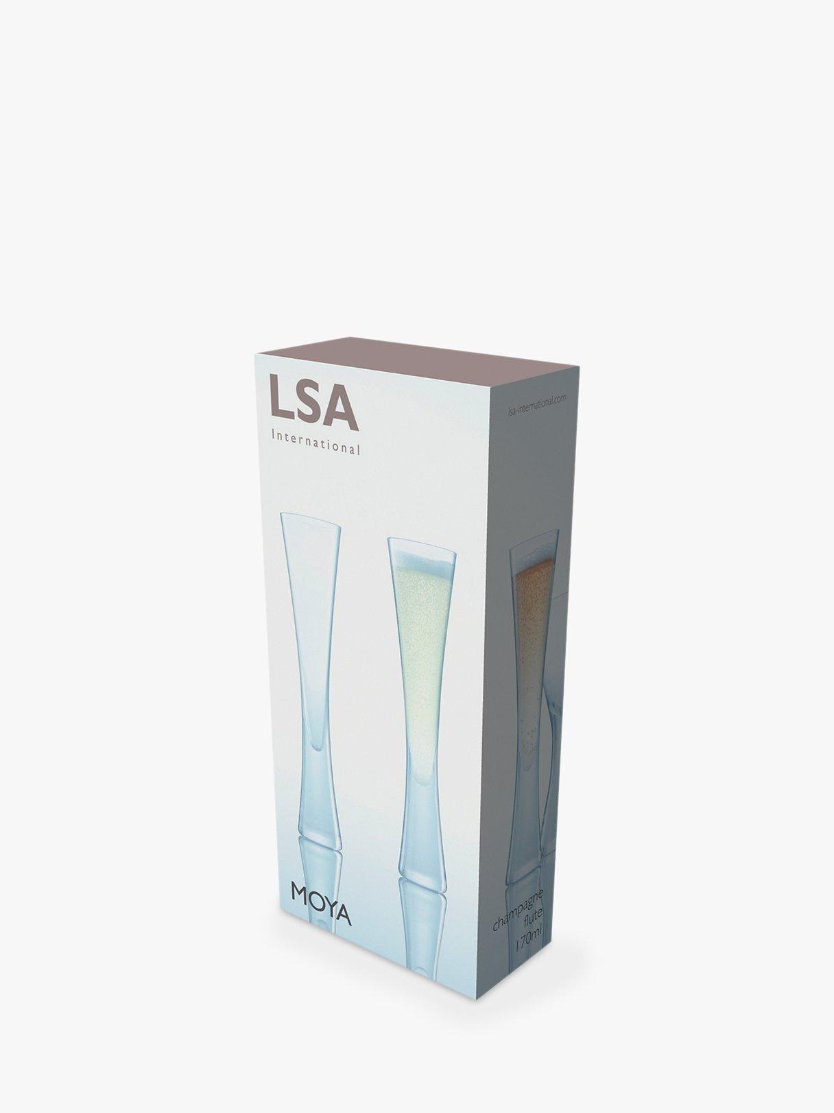 LSA International Moya champagne flute set of 2, imported from the UK