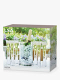 LSA International Moya Set of 6 Flutes and Champagne Bucket