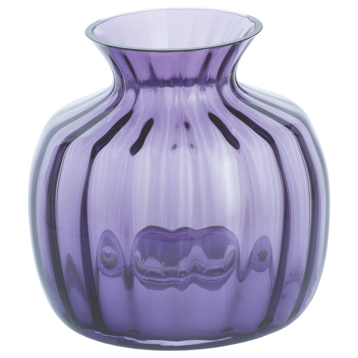Small Crystal Posy Vase 13cm Height in Amethyst