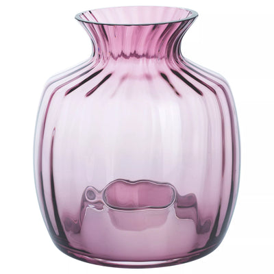 John Lewis Dartington Crystal Cushion Vase, H21.5cm, Heather