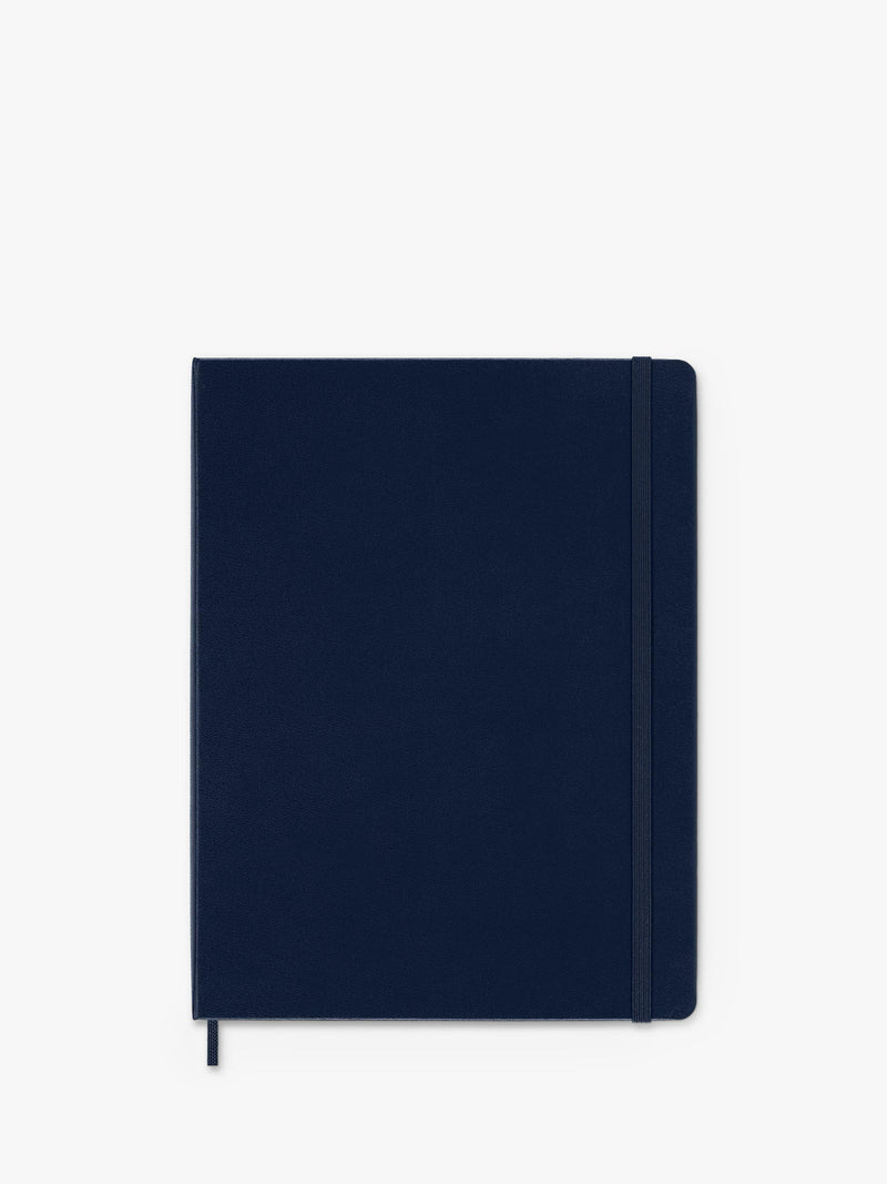 Moleskine extra large hard cover ruled notebook ocean blue, imported from the UK