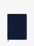 Moleskine extra large hard cover ruled notebook ocean blue, imported from the UK