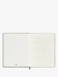 Moleskine extra large hard cover ruled notebook ocean blue, imported from the UK