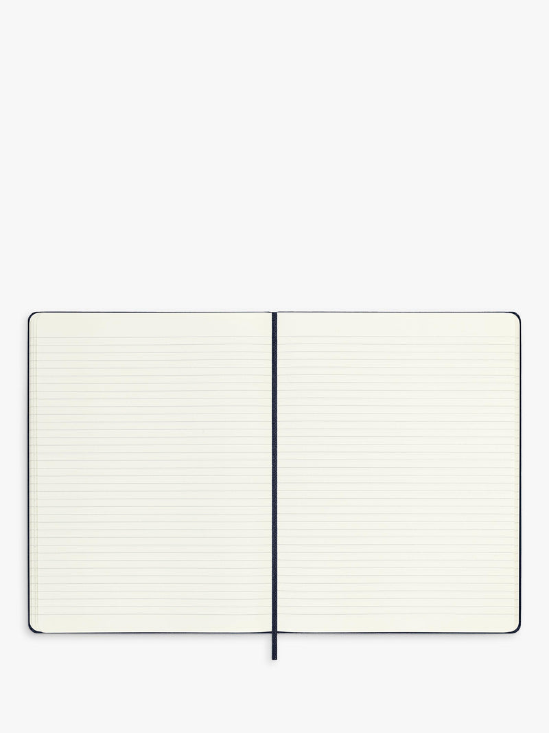 Moleskine extra large hard cover ruled notebook ocean blue, imported from the UK