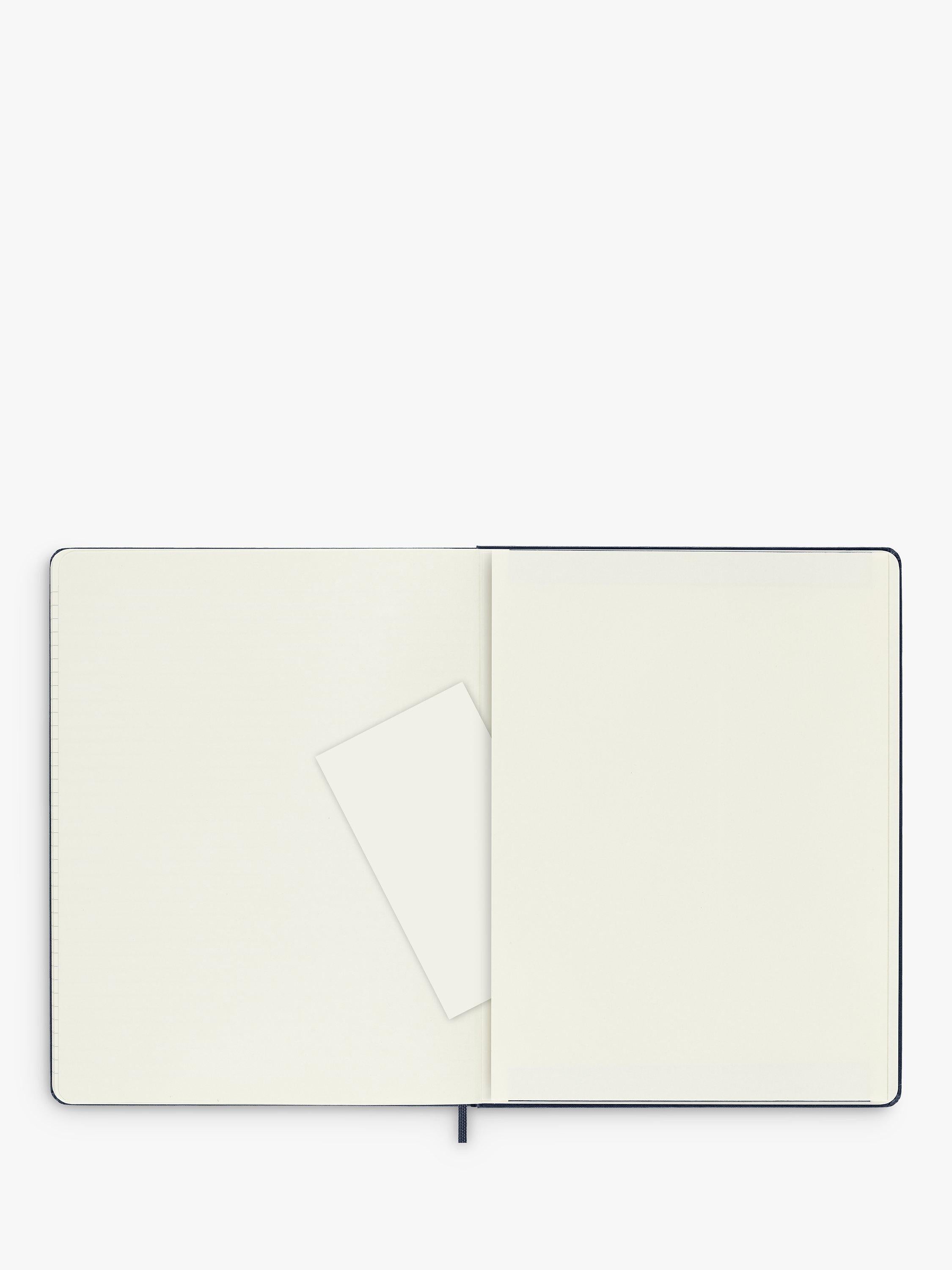Moleskine extra large hard cover ruled notebook ocean blue, imported from the UK