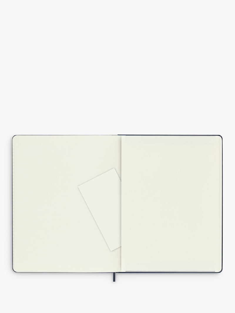 Moleskine extra large hard cover ruled notebook ocean blue, imported from the UK