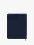 Moleskine extra large hard cover ruled notebook ocean blue, imported from the UK