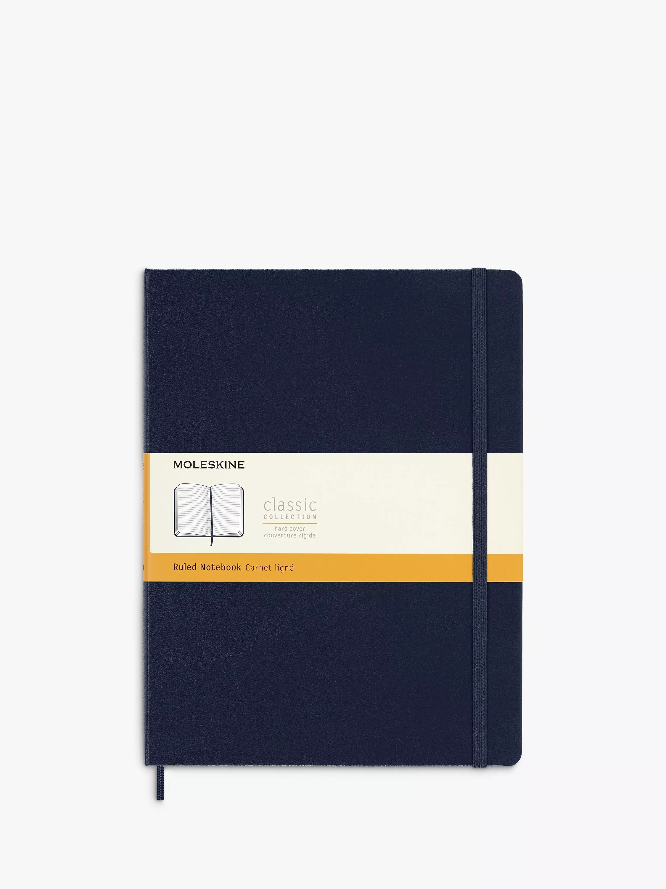 Moleskine extra large hard cover ruled notebook ocean blue, imported from the UK