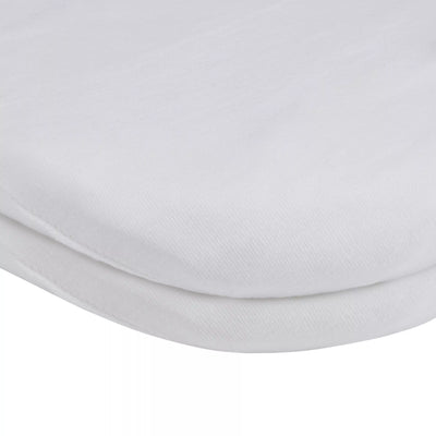 John Lewis John Lewis GOTS Organic Cotton Fitted Pram Sheet, Pack of 2, White- Buy online at McGrocer