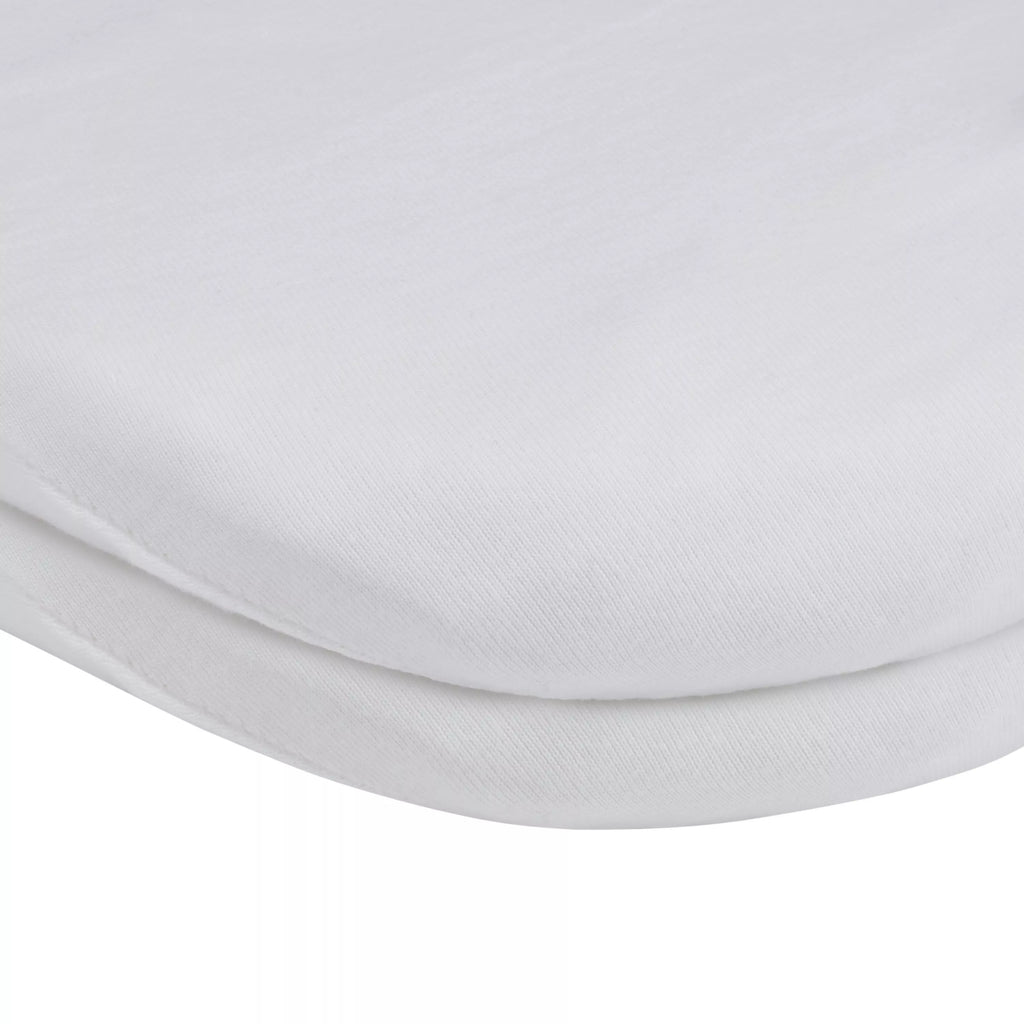 John Lewis GOTS Organic Cotton Fitted Pram Sheet, Pack of 2, White