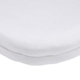 John Lewis GOTS Organic Cotton Fitted Pram/Crib Sheet, Pack of 2, White