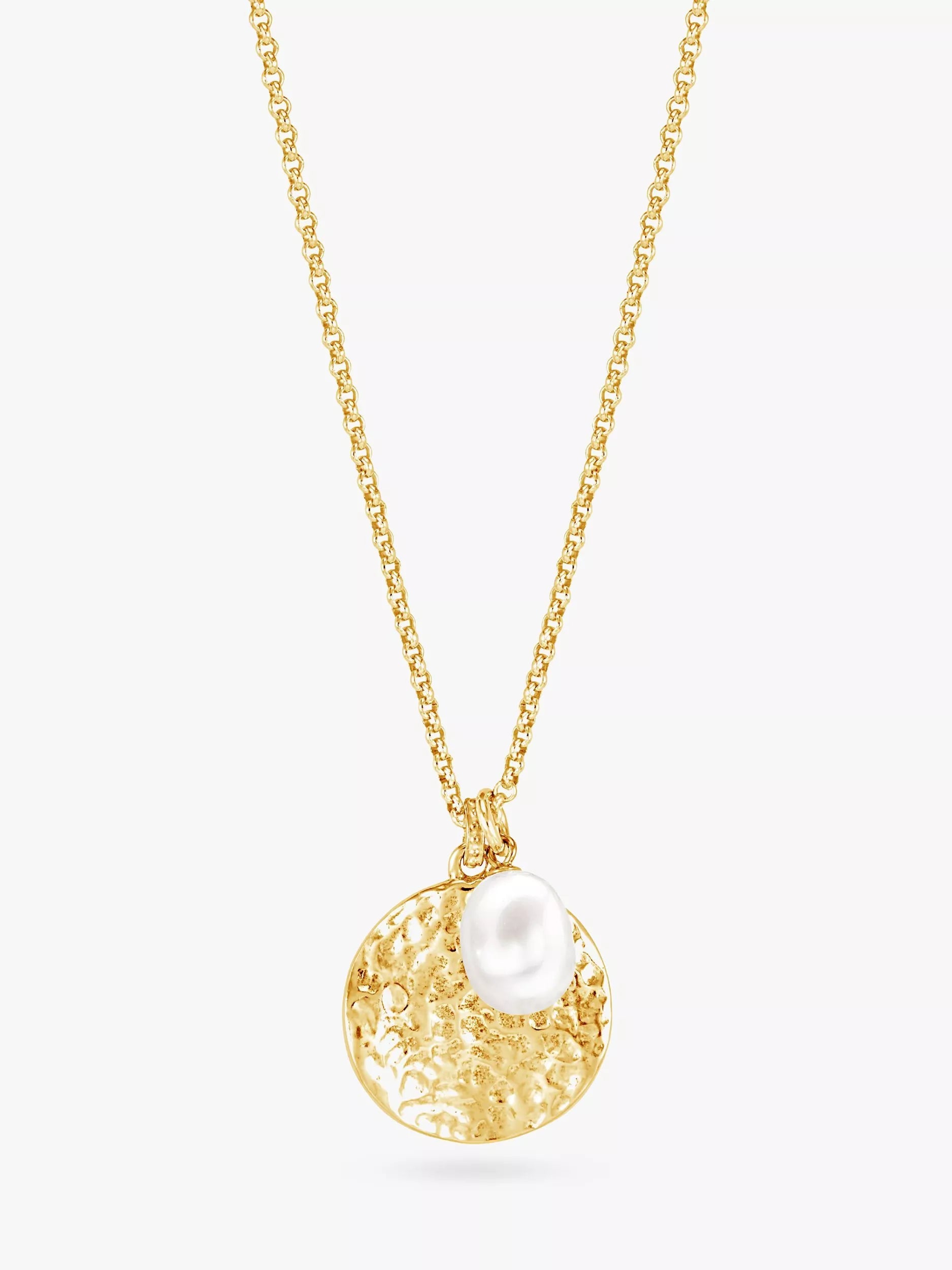 Dower & Hall disc and pearl necklace, imported from the UK