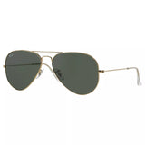 Ray-Ban RB3025 Aviator sunglasses black frame glass lenses, imported from the UK
