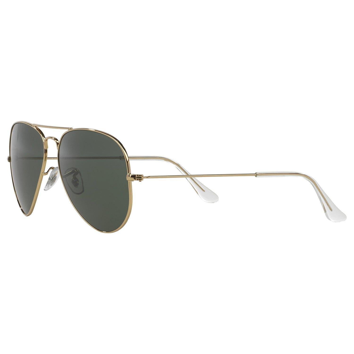 Ray-Ban RB3025 Aviator sunglasses black frame glass lenses, imported from the UK